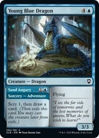 Young Blue Dragon - Commander Legends: Battle for Baldur's Gate - Magic: The Gathering card
