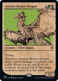 Ancient Bronze Dragon (Showcase) - Commander Legends: Battle for Baldur's Gate - Magic: The Gathering card