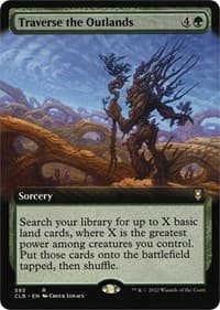 Traverse the Outlands (Extended Art) - Commander Legends: Battle for Baldur's Gate - Magic: The Gathering card
