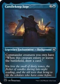 Candlekeep Sage (Foil Etched) - Commander Legends: Battle for Baldur's Gate - Magic: The Gathering card