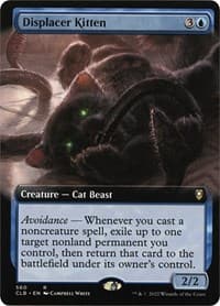 Displacer Kitten (Extended Art) - Commander Legends: Battle for Baldur's Gate - Magic: The Gathering card