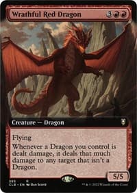 Wrathful Red Dragon (Extended Art) - Commander Legends: Battle for Baldur's Gate - Magic: The Gathering card