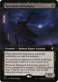 Ravenloft Adventurer (Extended Art) - Commander Legends: Battle for Baldur's Gate - Magic: The Gathering card