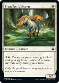 Steadfast Unicorn - Commander Legends: Battle for Baldur's Gate - Magic: The Gathering card