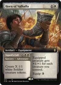 Horn of Valhalla (Extended Art) - Commander Legends: Battle for Baldur's Gate - Magic: The Gathering card