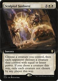 Sculpted Sunburst (Extended Art) - Commander Legends: Battle for Baldur's Gate - Magic: The Gathering card