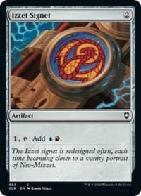 Izzet Signet - Commander Legends: Battle for Baldur's Gate - Magic: The Gathering card