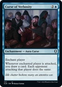 Curse of Verbosity - Commander Legends: Battle for Baldur's Gate - Magic: The Gathering card