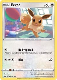 Eevee - SWSH212 - SWSH: Sword & Shield Promo Cards - Pokemon card