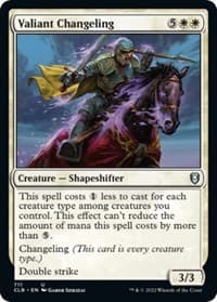 Valiant Changeling - Commander Legends: Battle for Baldur's Gate - Magic: The Gathering card