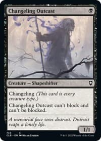 Changeling Outcast - Commander Legends: Battle for Baldur's Gate - Magic: The Gathering card