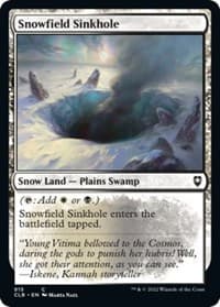 Snowfield Sinkhole - Commander Legends: Battle for Baldur's Gate - Magic: The Gathering card