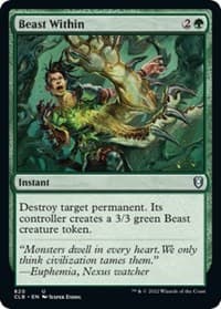 Beast Within - Commander Legends: Battle for Baldur's Gate - Magic: The Gathering card