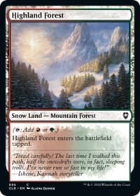 Highland Forest - Commander Legends: Battle for Baldur's Gate - Magic: The Gathering card