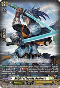 Knight of Loyalty, Bedivere - D-BT05: Triumphant Return of the Brave Heroes - Cardfight Vanguard card