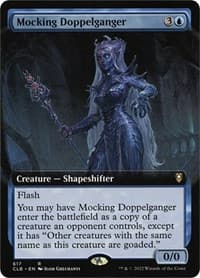 Mocking Doppelganger (Extended Art) - Commander Legends: Battle for Baldur's Gate - Magic: The Gathering card