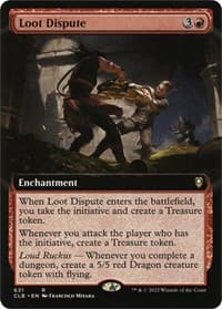 Loot Dispute (Extended Art) - Commander Legends: Battle for Baldur's Gate - Magic: The Gathering card