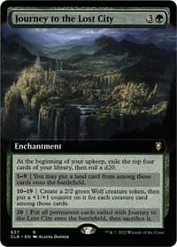 Journey to the Lost City (Extended Art) - Commander Legends: Battle for Baldur's Gate - Magic: The Gathering card