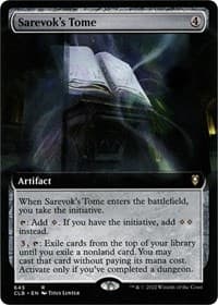 Sarevok's Tome (Extended Art) - Commander Legends: Battle for Baldur's Gate - Magic: The Gathering card