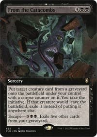 From the Catacombs (Extended Art) - Commander Legends: Battle for Baldur's Gate - Magic: The Gathering card