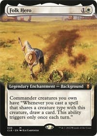 Folk Hero (Extended Art) - Commander Legends: Battle for Baldur's Gate - Magic: The Gathering card