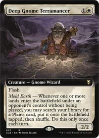 Deep Gnome Terramancer (Extended Art) - Commander Legends: Battle for Baldur's Gate - Magic: The Gathering card