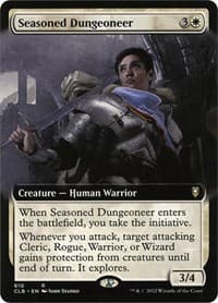 Seasoned Dungeoneer (Extended Art) - Commander Legends: Battle for Baldur's Gate - Magic: The Gathering card