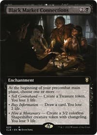 Black Market Connections (Extended Art) - Commander Legends: Battle for Baldur's Gate - Magic: The Gathering card
