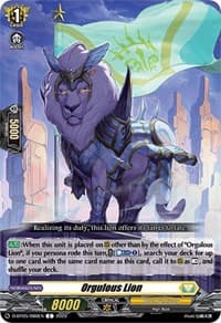 Orgulous Lion - D-BT05: Triumphant Return of the Brave Heroes - Cardfight Vanguard card