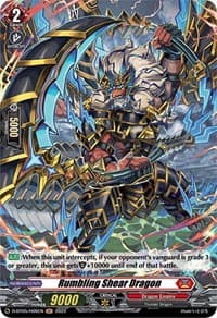 Rumbling Shear Dragon (Holo) - D-BT05: Triumphant Return of the Brave Heroes - Cardfight Vanguard card
