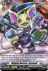 Obliging Monster, Secondel (Holo) - D-BT05: Triumphant Return of the Brave Heroes - Cardfight Vanguard card