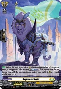 Orgulous Lion (Holo) - D-BT05: Triumphant Return of the Brave Heroes - Cardfight Vanguard card