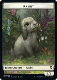 Rabbit Token - Commander Legends: Battle for Baldur's Gate - Magic: The Gathering card