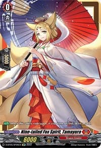 Nine-tailed Fox Spirit, Tamayura (SP) - D-BT05: Triumphant Return of the Brave Heroes - Cardfight Vanguard card