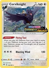 Corviknight - 156/189 (Darkness Ablaze Stamped) - Miscellaneous Cards & Products - Pokemon card