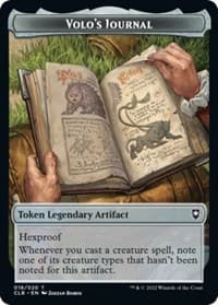 Volo's Journal Token - Commander Legends: Battle for Baldur's Gate - Magic: The Gathering card