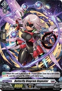 Butterfly Diagram Repeater - D Promo Cards - Cardfight Vanguard card