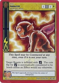 Paralyze - Caster's Cup Promo Cards - MetaZoo card