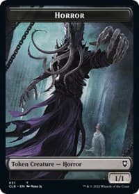 Horror // Centaur Double-Sided Token - Commander Legends: Battle for Baldur's Gate - Magic: The Gathering card