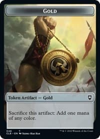 Gold // Dragon Double-Sided Token - Commander Legends: Battle for Baldur's Gate - Magic: The Gathering card