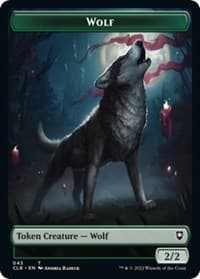 Wolf // Insect Double-Sided Token - Commander Legends: Battle for Baldur's Gate - Magic: The Gathering card