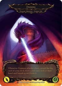 Invoke Dominia // Dominia (Marvel) - Uprising - Flesh and Blood TCG card