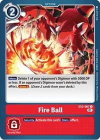 Fire Ball - Digital Hazard - Digimon Card Game card