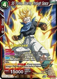 SS Trunks, Soaring Through Space - Ultimate Squad Pre-Release Cards - Dragon Ball Super: Masters card