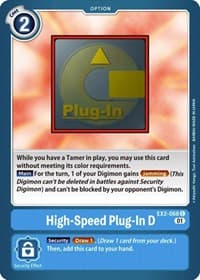 High-Speed Plug-In D - Digital Hazard - Digimon Card Game card
