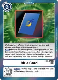 Blue Card - Digital Hazard - Digimon Card Game card
