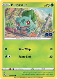 Bulbasaur - Pokemon GO - Pokemon card