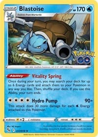 Blastoise - Pokemon GO - Pokemon card
