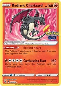 Radiant Charizard - Pokemon GO - Pokemon card