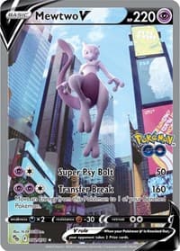 Mewtwo V (Alternate Full Art) - Pokemon GO - Pokemon card